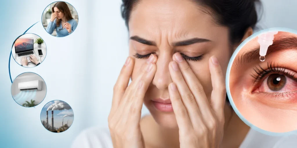 dry eyes causes symptoms treatment karnal dr rishi eye institute