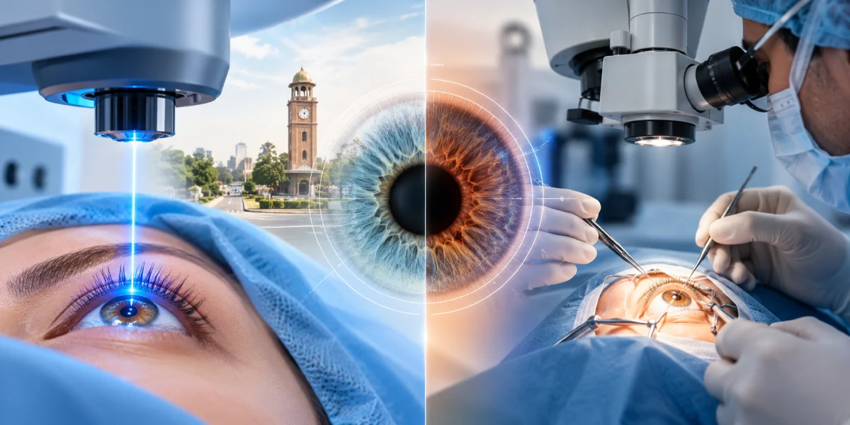 Glaucoma laser treatment vs surgery comparison at Dr Rishi Eye Institute Karnal eye specialist